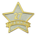 Year of Service Star Pin - 27 Year